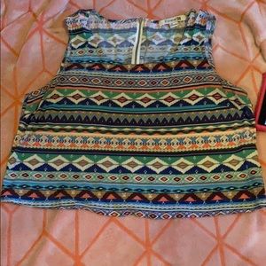 Tribal crop top
